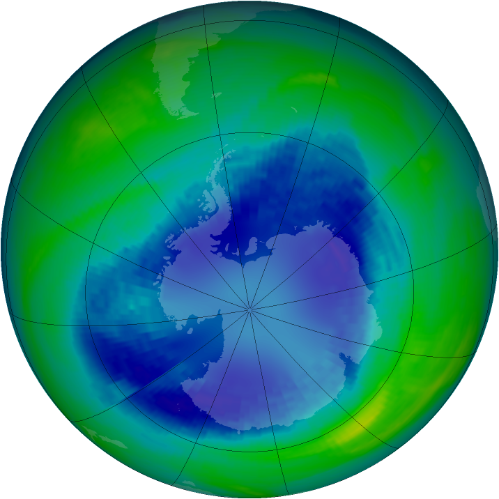 Ozone Map 1993-08-31